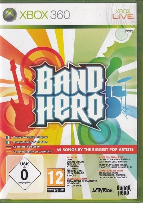 Band Hero - Xbox 360 (B Grade) (Genbrug)